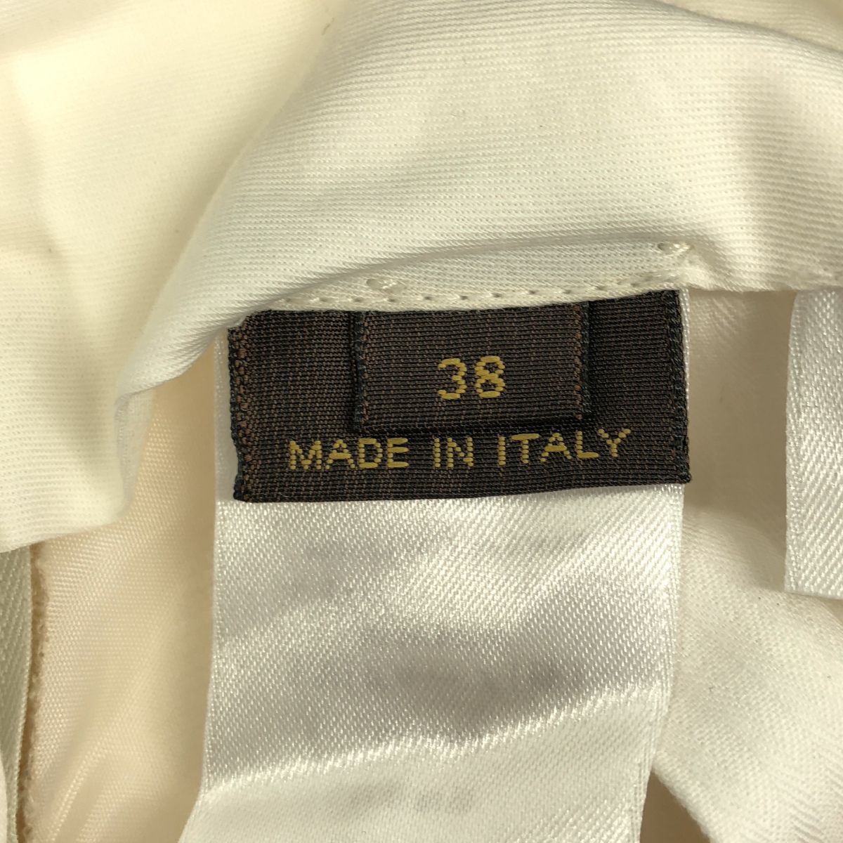 Louis Vuitton Ivory Silk le Press Trousers Pants 38 — view 4
