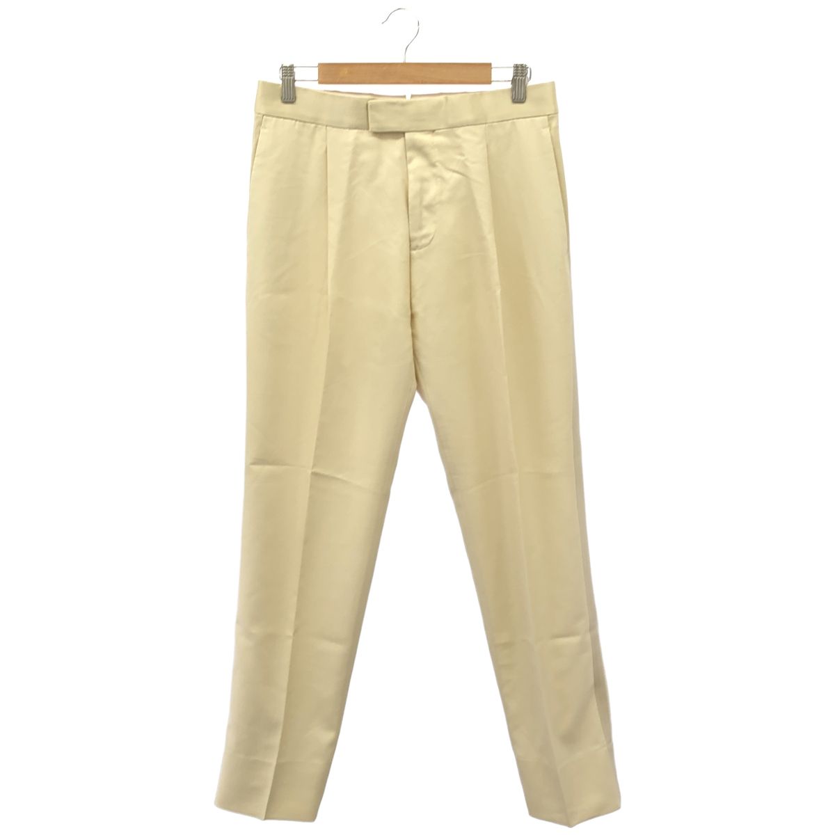 Louis Vuitton Ivory Silk le Press Trousers Pants 38
