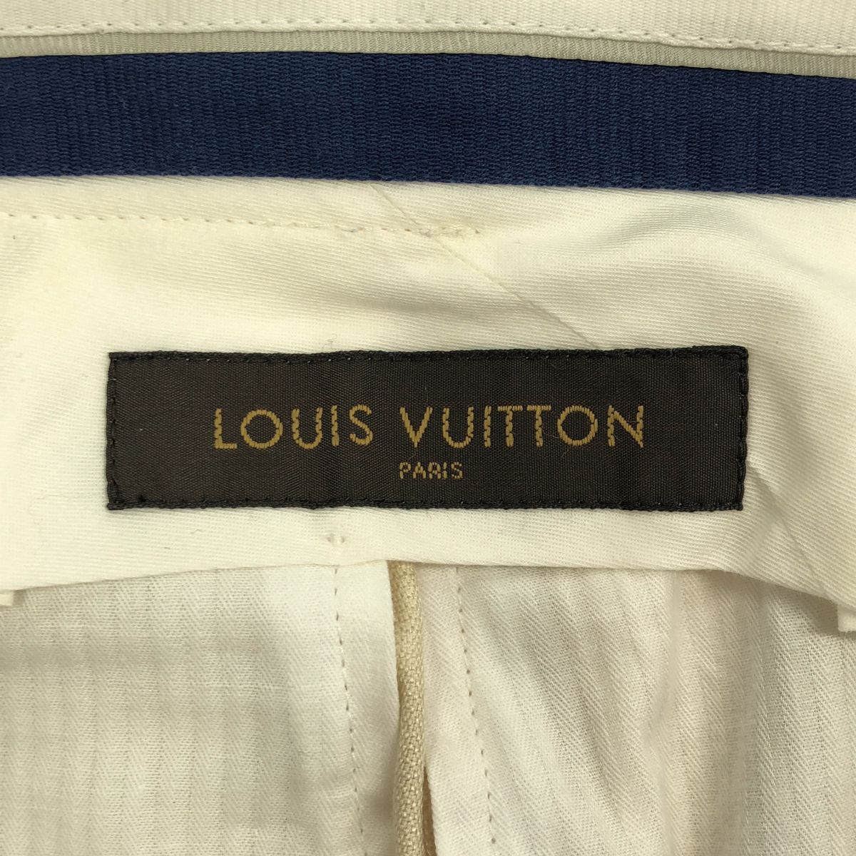 Louis Vuitton Ivory Silk le Press Trousers Pants 38 — view 5