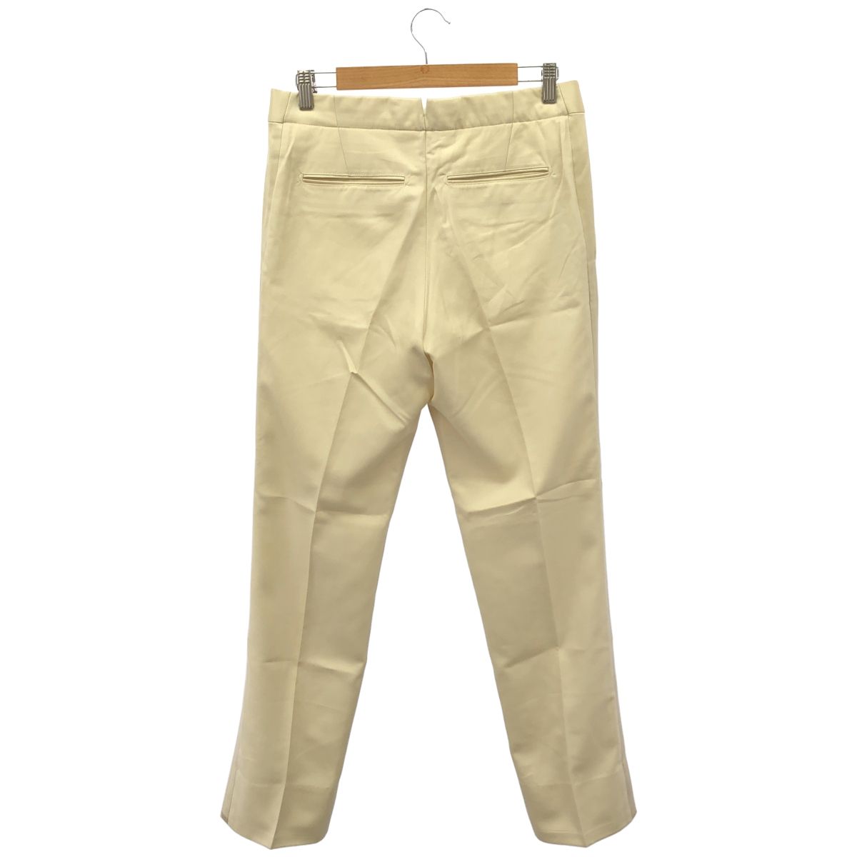 Louis Vuitton Ivory Silk le Press Trousers Pants 38 — view 2