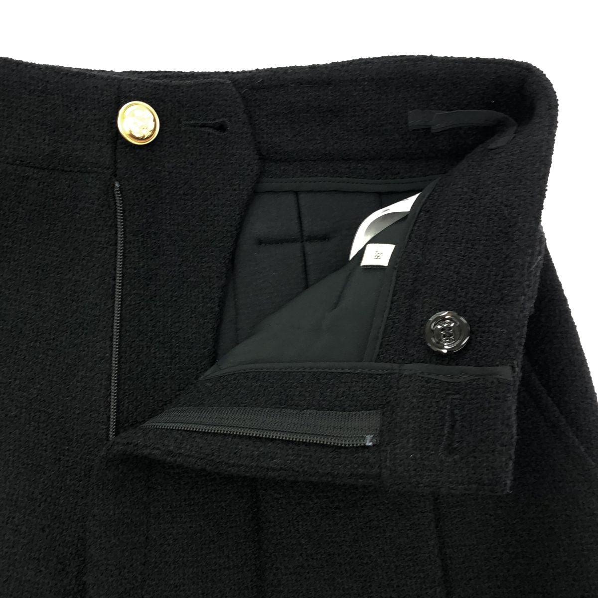 Gucci 22 SS Black le Tweed Puri Tugaucho Pants 38 — view 6