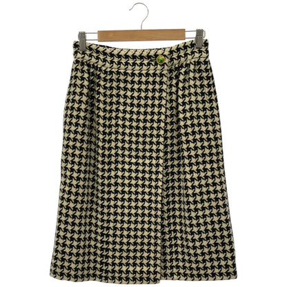 Gucci 19 White Black le Hound Toe Slap Skirt 40