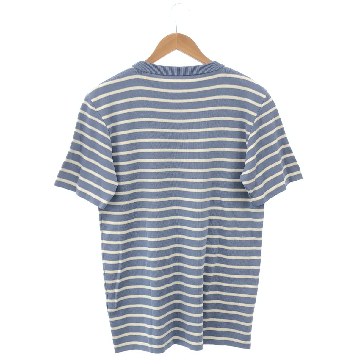 Dior 183 Light Blue White Logo Short Sleeve Knit XS Sweater — view 2