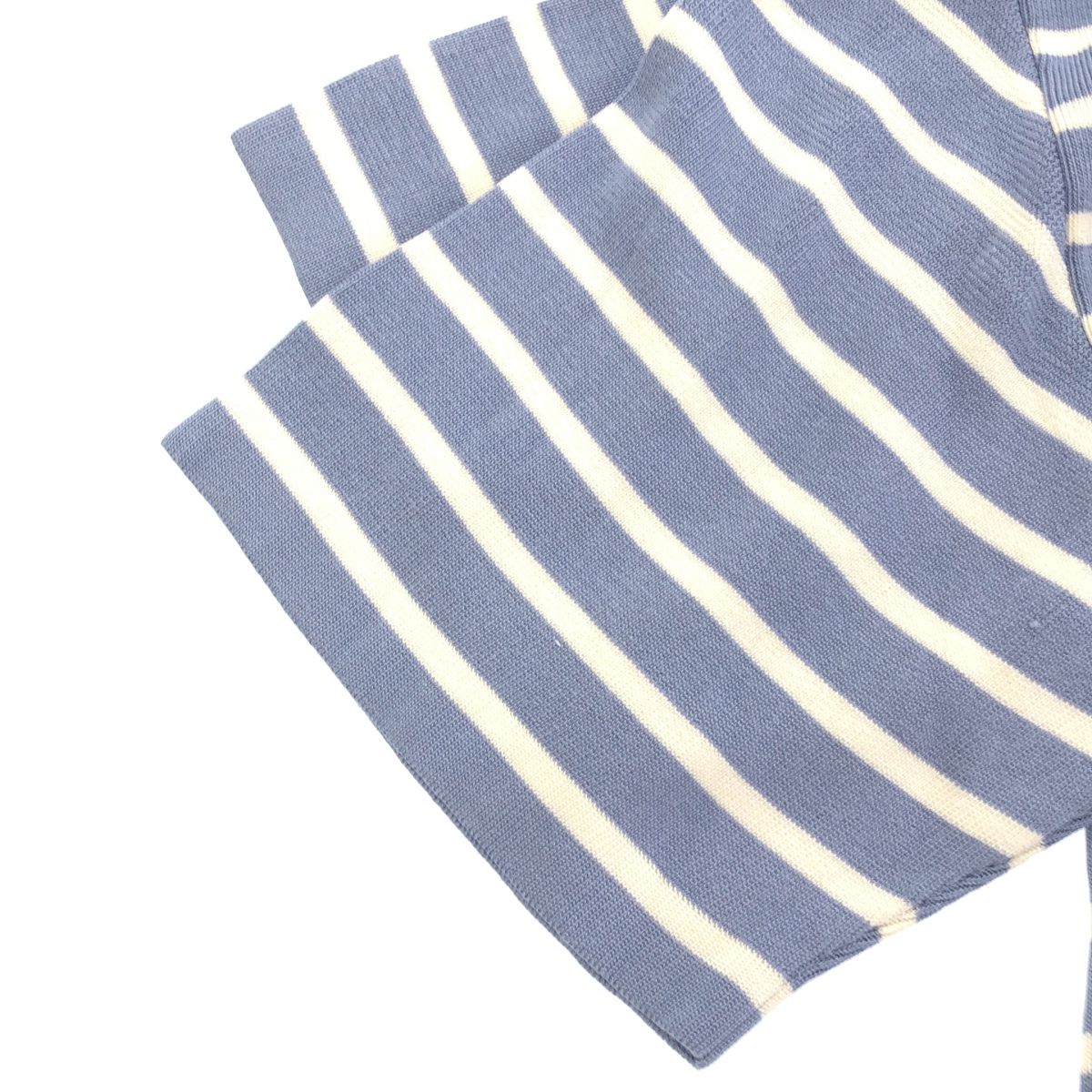 Dior 183 Light Blue White Logo Short Sleeve Knit XS Sweater — view 5