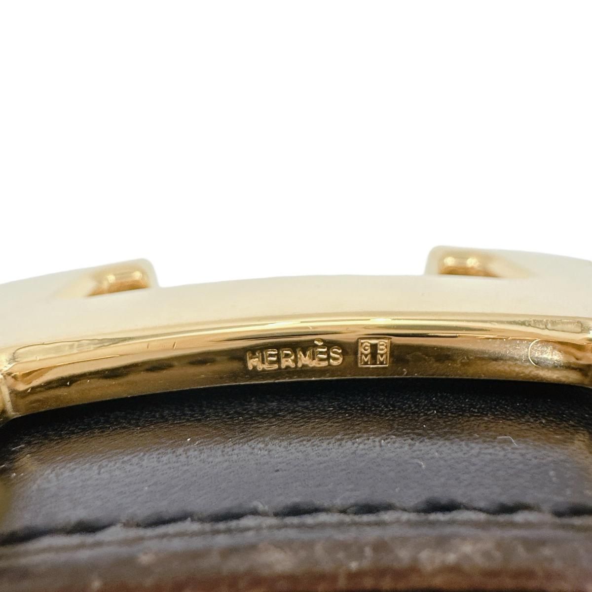 Hermes Constance Riba Belt Black Brown — view 8