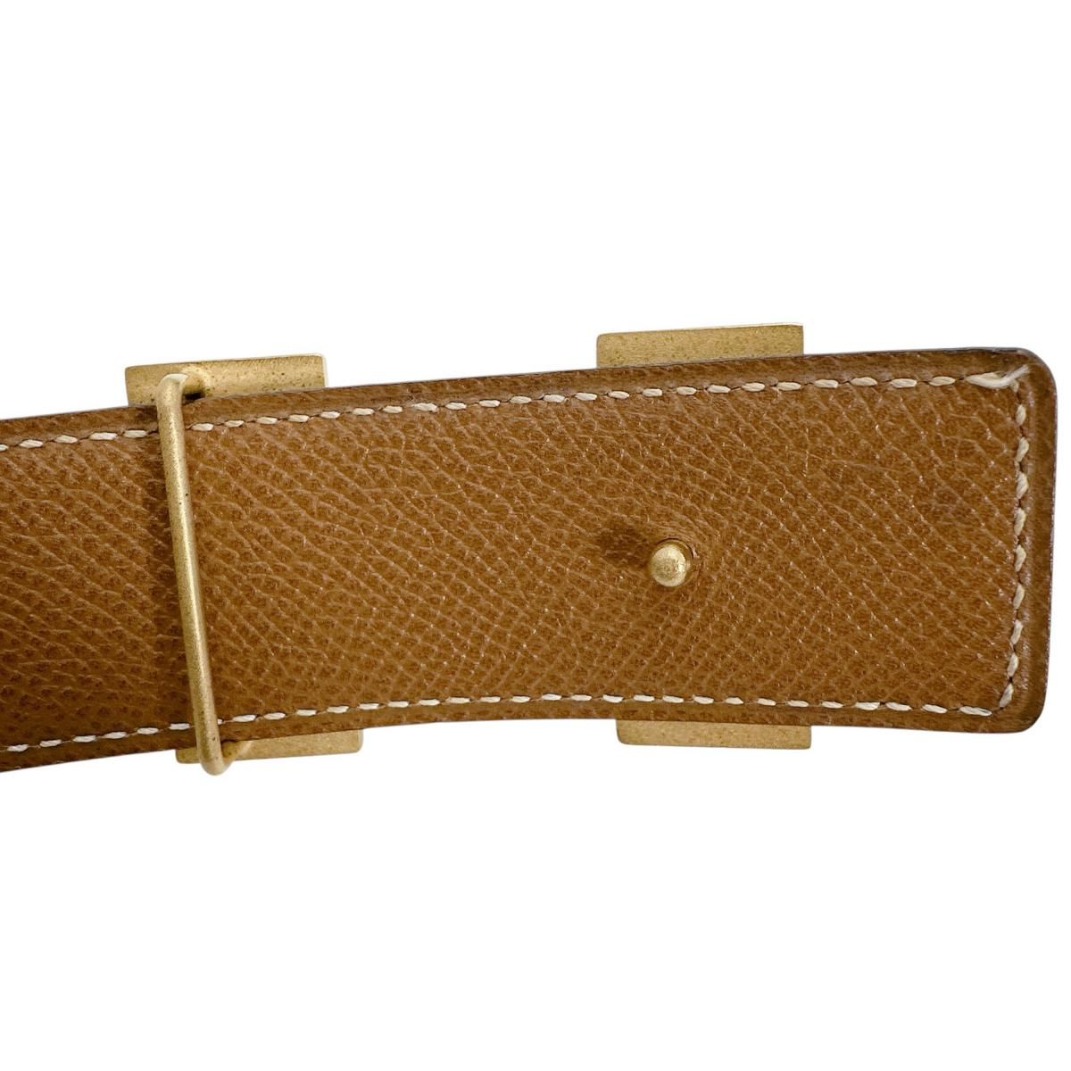 Hermes Constance Riba Belt Black Brown — view 6