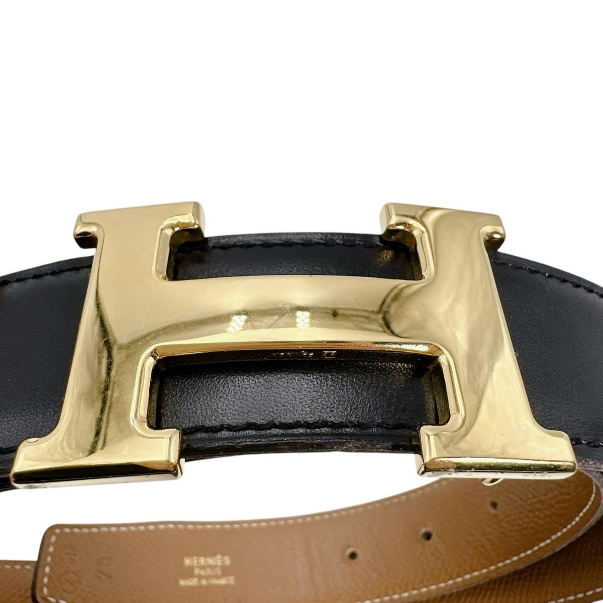 Hermes Constance Riba Belt Black Brown — view 7
