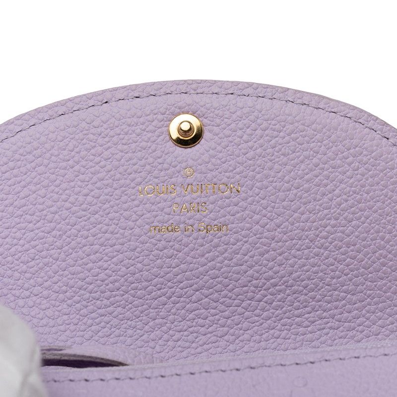 Louis Vuitton Monogram Empreinte Porte-Monnaie Rosari Bifold Wallet Lilac — view 6