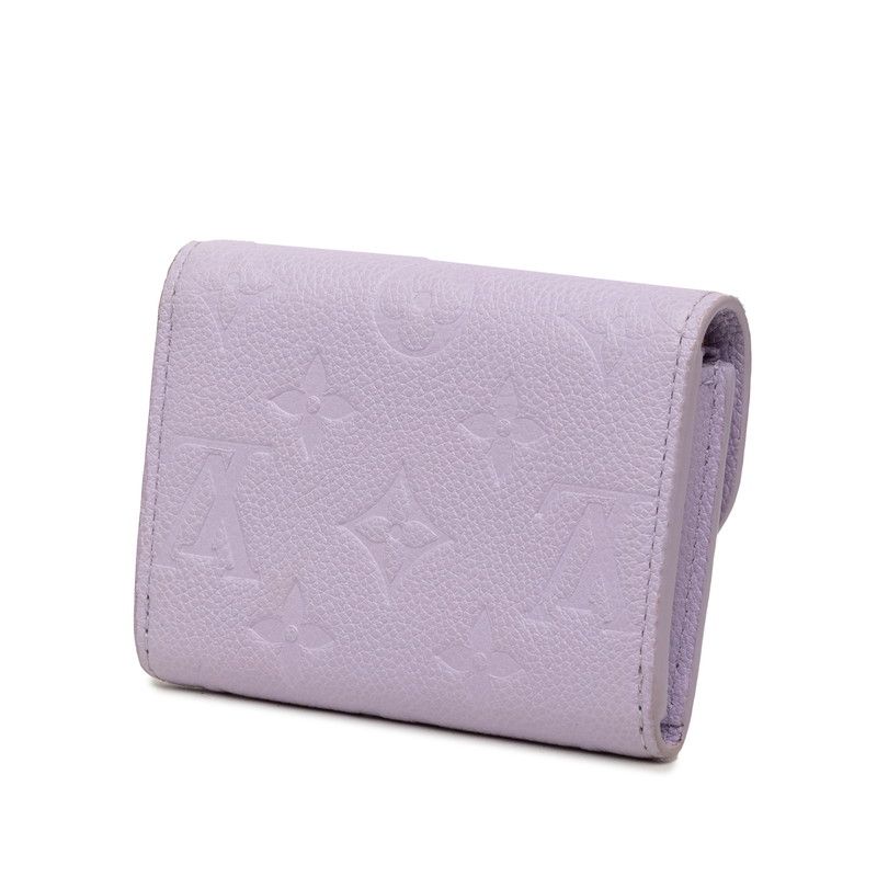 Louis Vuitton Monogram Empreinte Porte-Monnaie Rosari Bifold Wallet Lilac — view 2