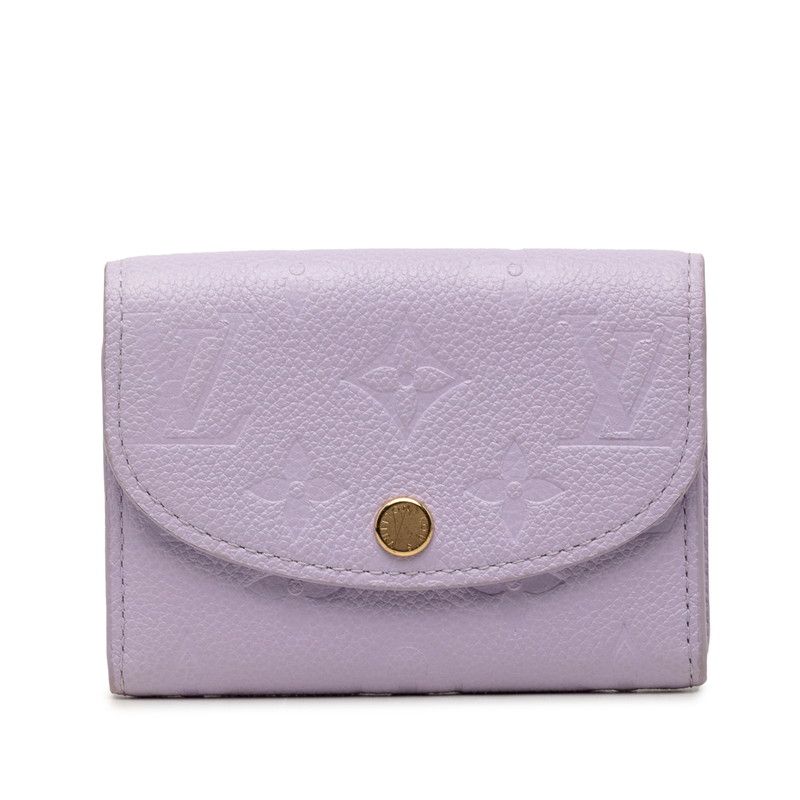 Louis Vuitton Monogram Empreinte Porte-Monnaie Rosari Bifold Wallet Lilac