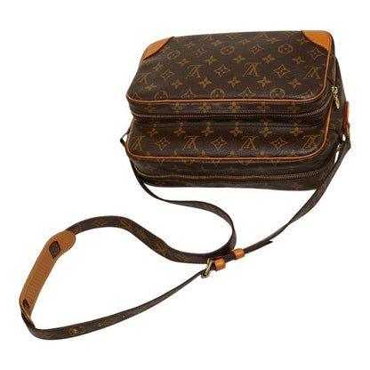 Louis Vuitton Monogram Nile Crossbody Shoulder Bag Brown Leather — view 8