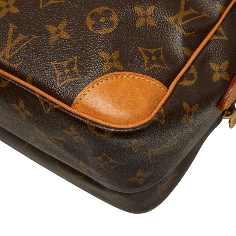 Louis Vuitton Monogram Nile Crossbody Shoulder Bag Brown Leather — view 6