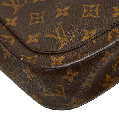 Louis Vuitton Monogram Saint Cloud GM Crossbody Shoulder Bag Brown Leather — view 7