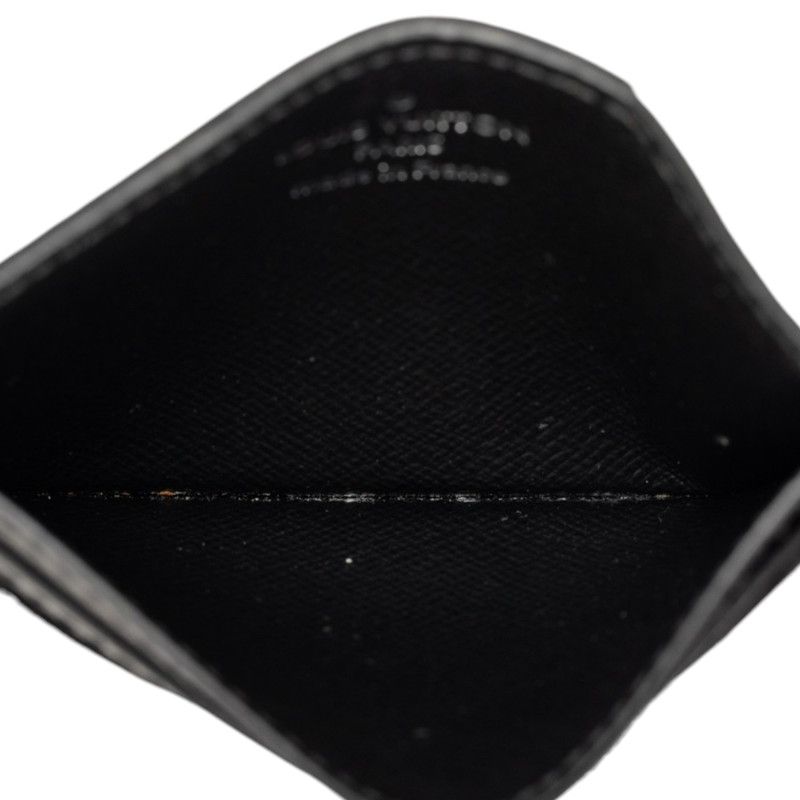 Louis Vuitton Monogram Macassar Neo Card Holder Case Brown Black Leather — view 4