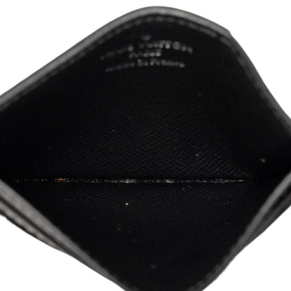 Louis Vuitton Monogram Macassar Neo Card Holder Case Brown Black Leather — view 4