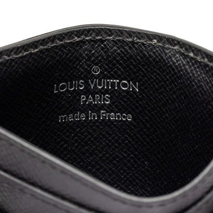 Louis Vuitton Monogram Macassar Neo Card Holder Case Brown Black Leather — view 5