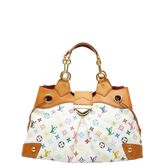 Louis Vuitton Monogram Multicolor Ursula Handbag Blanc White Leather