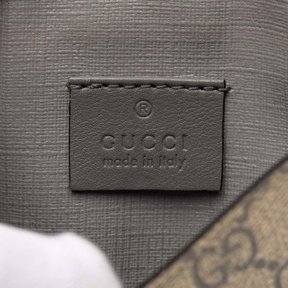 Gucci GG Supreme Interlocking W Hook Bifold W/wallet Charm Beige — view 6