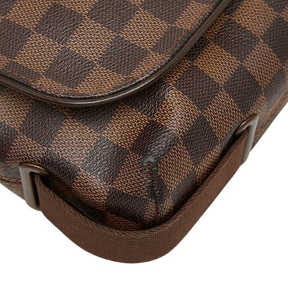 Louis Vuitton Damier Brooklyn MM Messenger Bag Crossbody Brown Leather — view 6