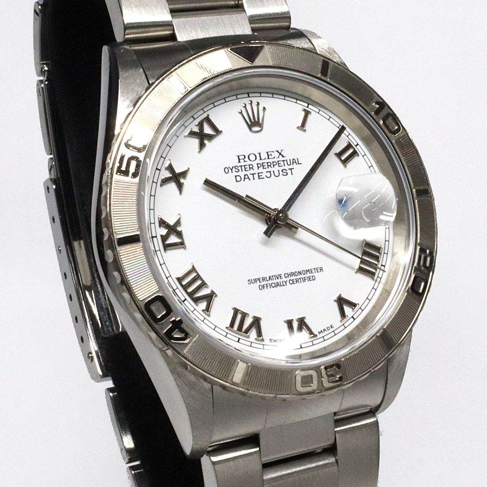 Rolex Datejust Thunderbird Number White Roman WG SS Automatic Watch — view 3
