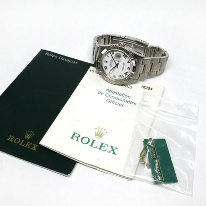 Rolex Datejust Thunderbird Number White Roman WG SS Automatic Watch — view 4