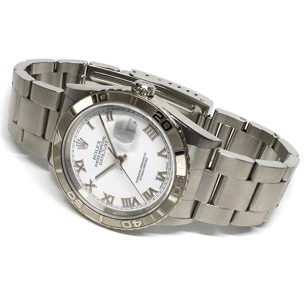 Rolex Datejust Thunderbird Number White Roman WG SS Automatic Watch — view 5