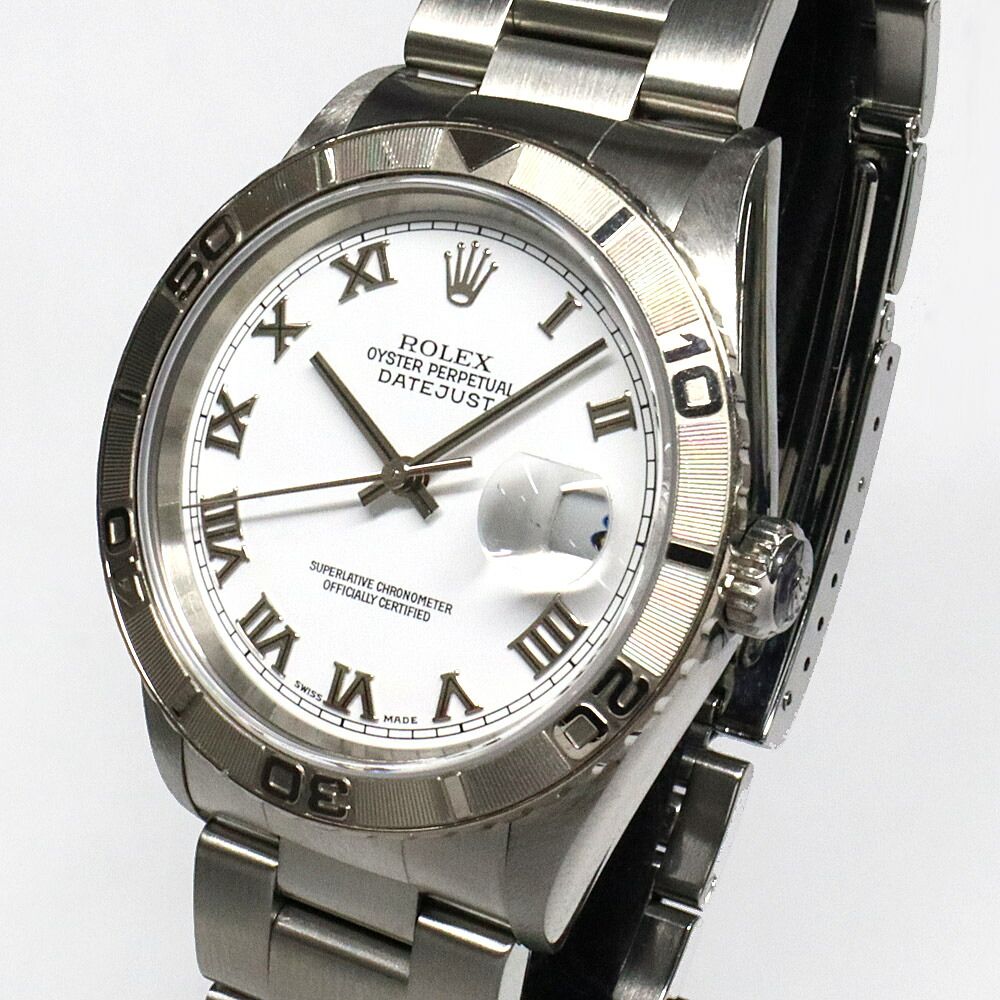 Rolex Datejust Thunderbird Number White Roman WG SS Automatic Watch — view 2