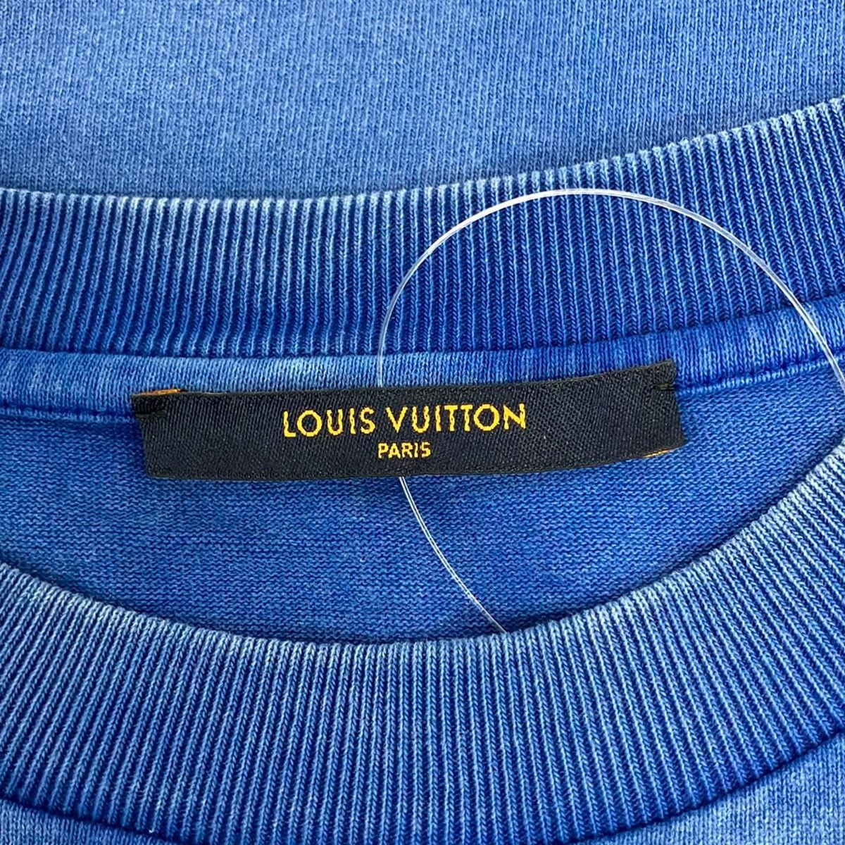 Louis Vuitton Short Sleeve T-Shirt M Blue Crew — view 3