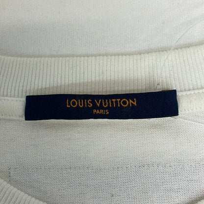 Louis Vuitton Short Sleeve T-Shirt M White Navy Multi Crew — view 3