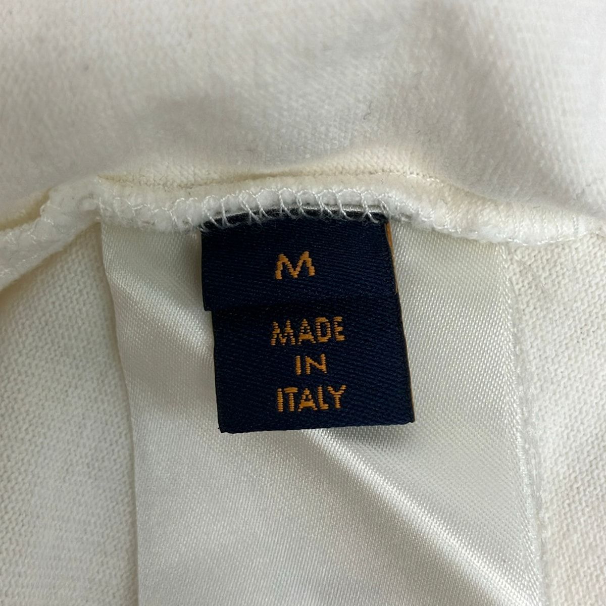 Louis Vuitton Short Sleeve T-Shirt M White Navy Multi Crew — view 5