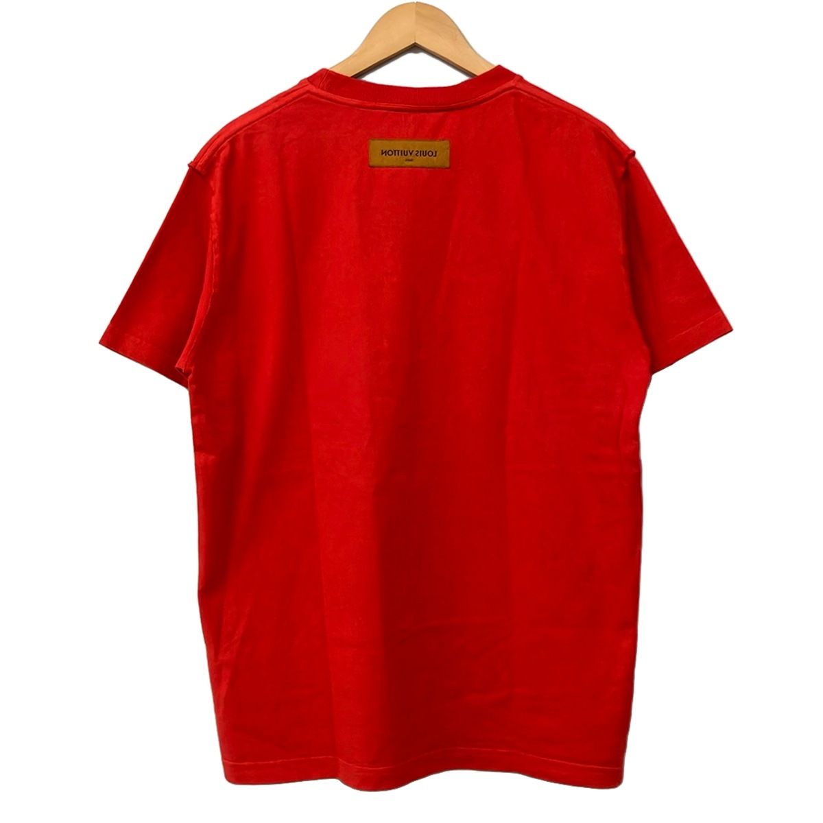 Louis Vuitton Short Sleeve T-Shirt M Inside Out Red Crew — view 2