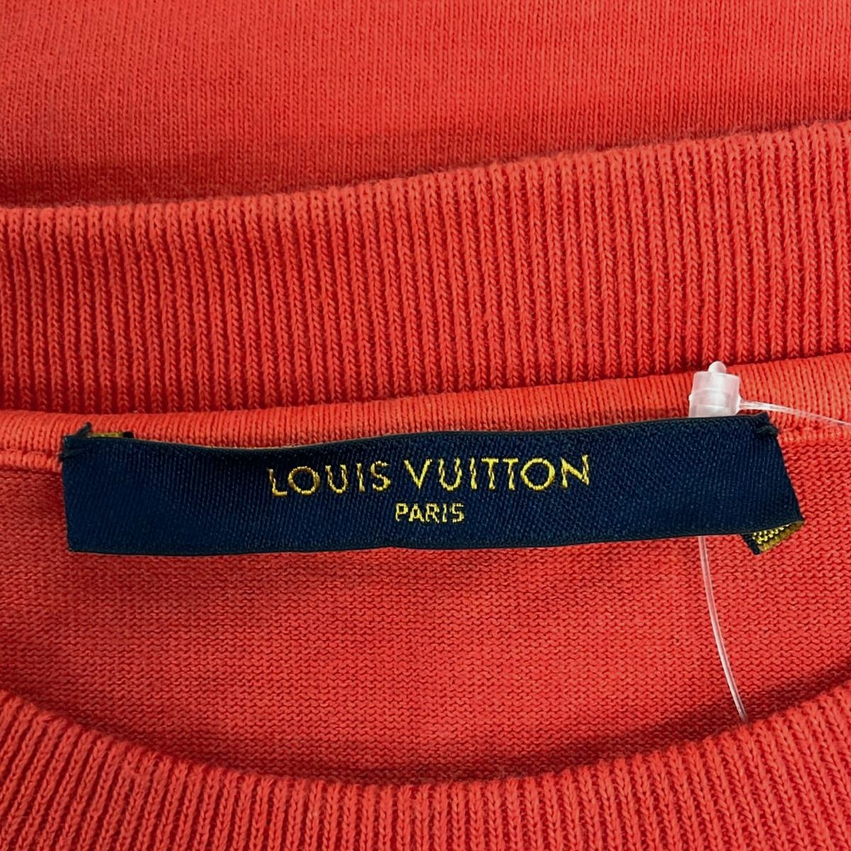 Louis Vuitton Short Sleeve T-Shirt M Inside Out Red Crew — view 3