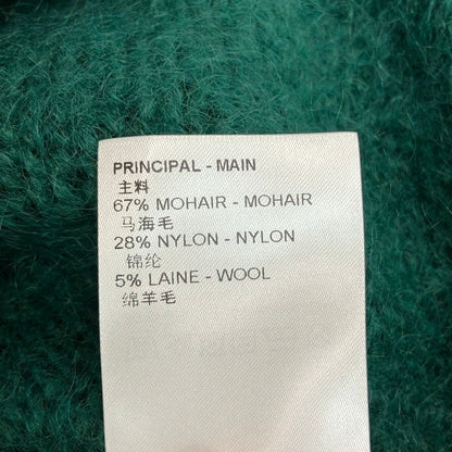 Louis Vuitton Cardigan S Dark Green White Multi Long Sleeve Mohair — view 4