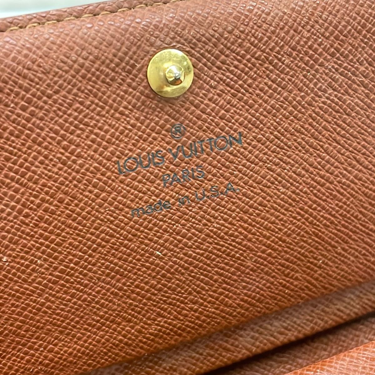 Louis Vuitton Bifold Wallet Monogram Porte Monet Viet Tresor Leather — view 6