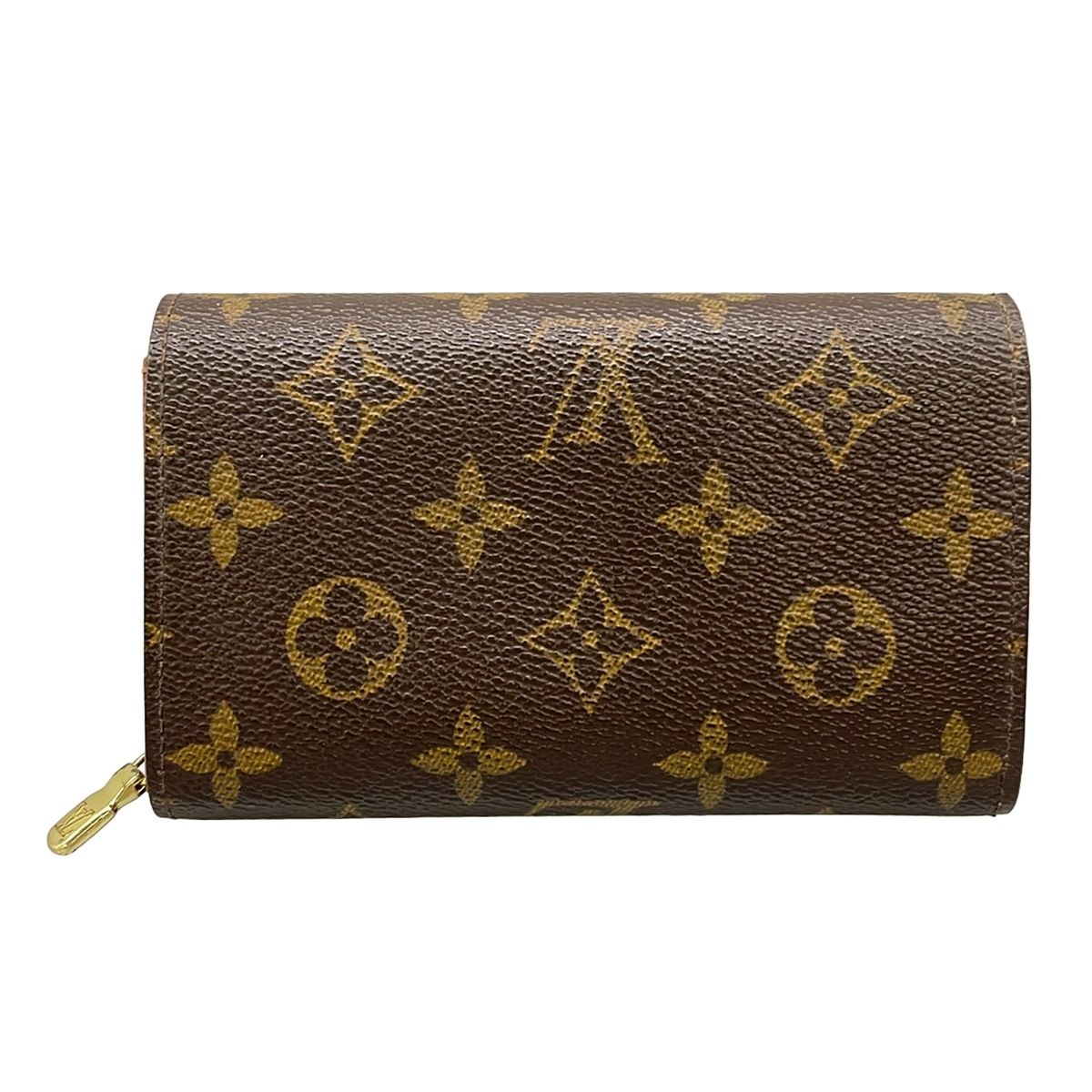 Louis Vuitton Bifold Wallet Monogram Porte Monet Viet Tresor Leather — view 2