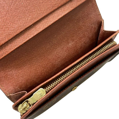 Louis Vuitton Bifold Wallet Monogram Porte Monet Viet Tresor Leather — view 4