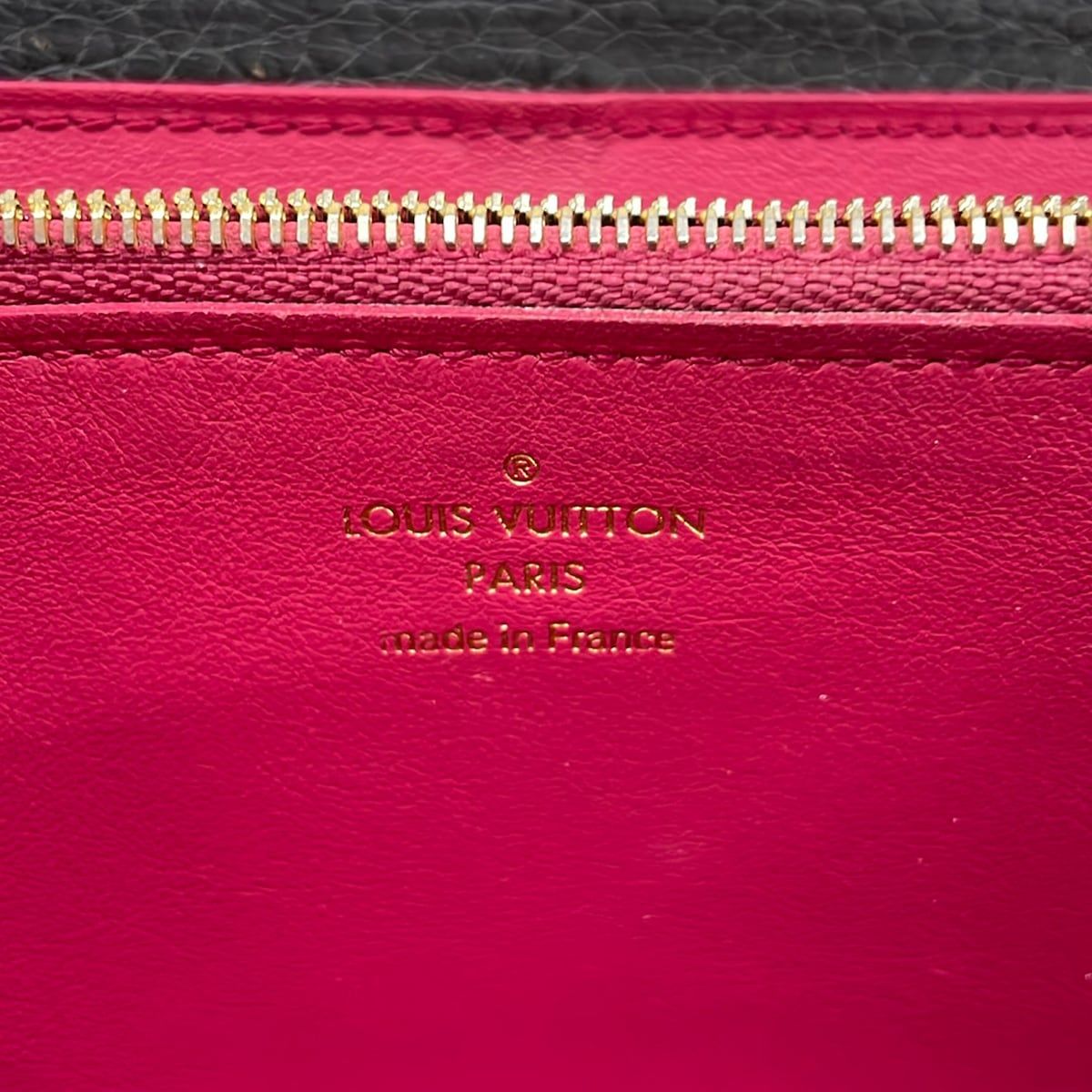 Louis Vuitton Wallet Capucines Portefeuille Noir Initial Leather — view 6