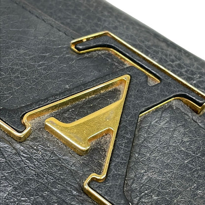 Louis Vuitton Wallet Capucines Portefeuille Noir Initial Leather — view 8
