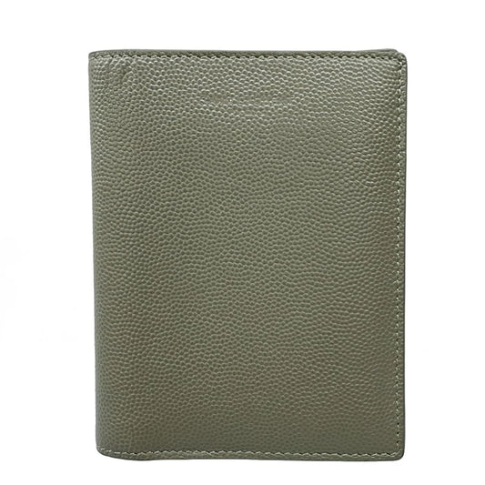 Saint Laurent Paris Card Case Khaki Leather