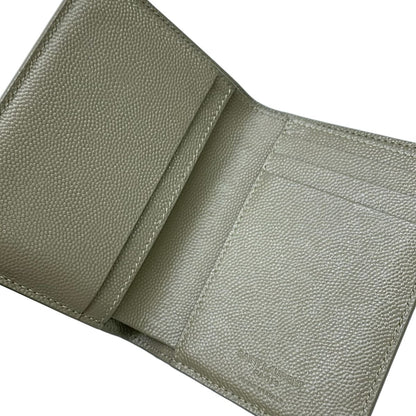 Saint Laurent Paris Card Case Khaki Leather — view 3