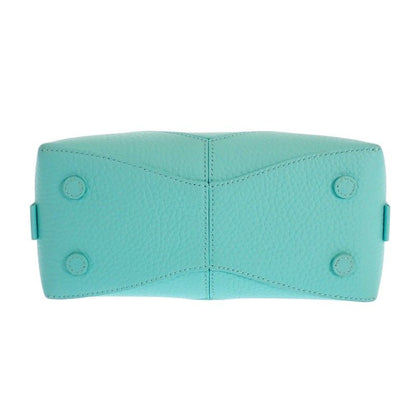 Tiffany & Co Return to Tote Bag 2-Way Hand Shoulder Leather Blue Silver — view 7