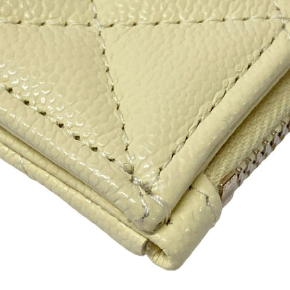 Chanel Coin Case Quilted Light Yellow Card Included — view 5