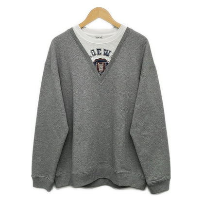 Loewe Sweatshirt M Gray White Multi Long Sleeve