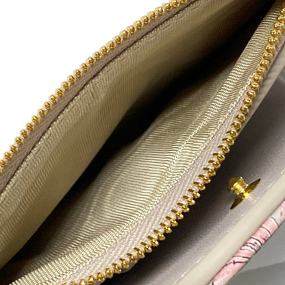 Dior Bifold Wallet Lucky Dio Lucaro Dahlia Pink Beige Multi — view 4