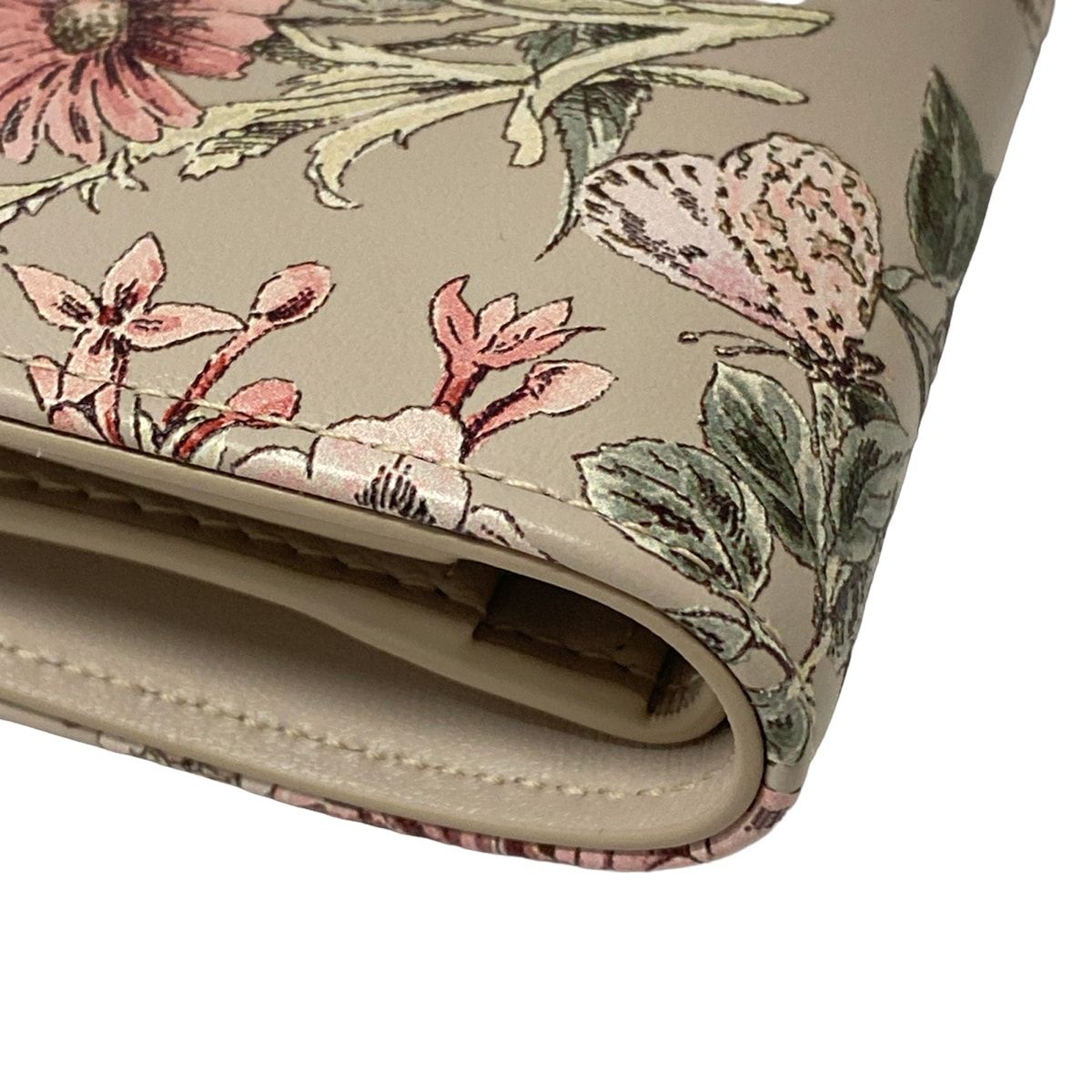 Dior Bifold Wallet Lucky Dio Lucaro Dahlia Pink Beige Multi — view 6