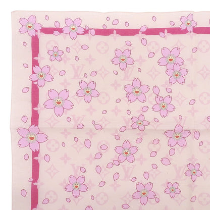 Louis Vuitton Murakami Takashi Cotton 100% Monogram Cherry Blossom Scarf — view 2