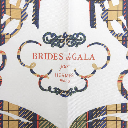 Hermes Carre 45 Brides de Gala Ceremonial Bridle Silk 100% Scarf Multi — view 6