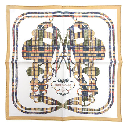 Hermes Carre 45 Brides de Gala Ceremonial Bridle Silk 100% Scarf Multi