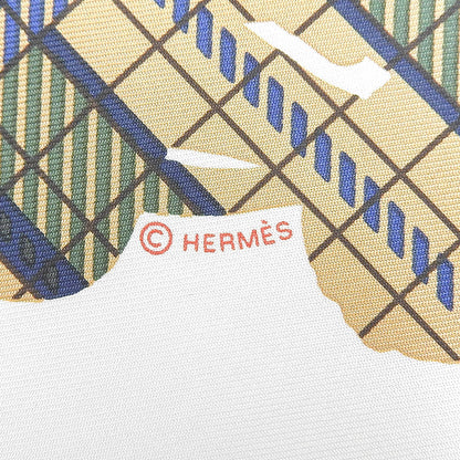 Hermes Carre 45 Brides de Gala Ceremonial Bridle Silk 100% Scarf Multi — view 7