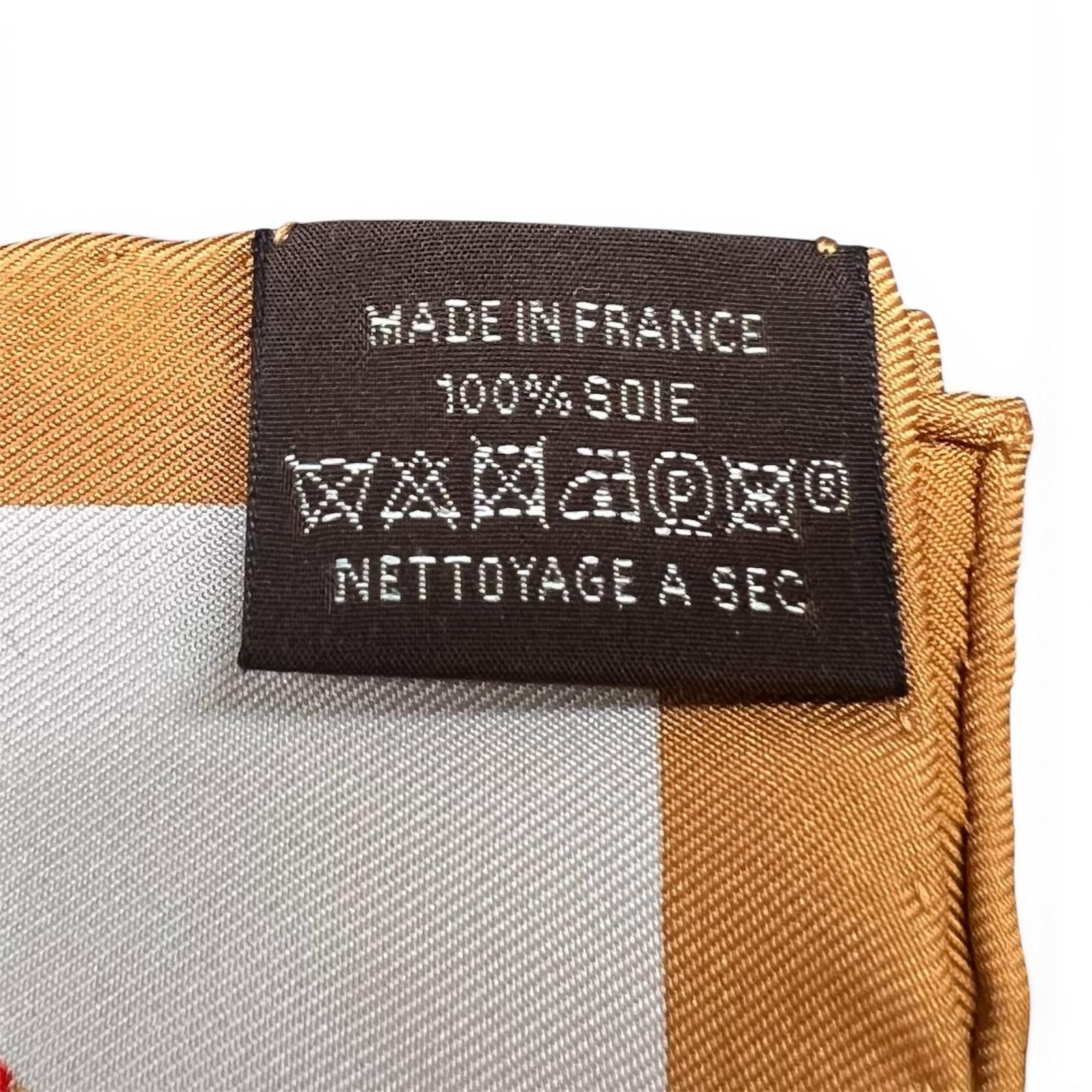Hermes Carre 45 Brides de Gala Ceremonial Bridle Silk 100% Scarf Multi — view 8